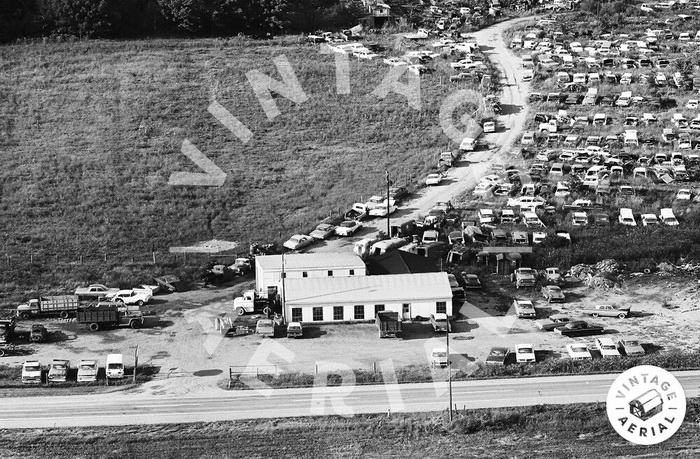 Diamond-T Ranch Drive-In Theatre - 1965 Aerial Of Junkyard (newer photo)